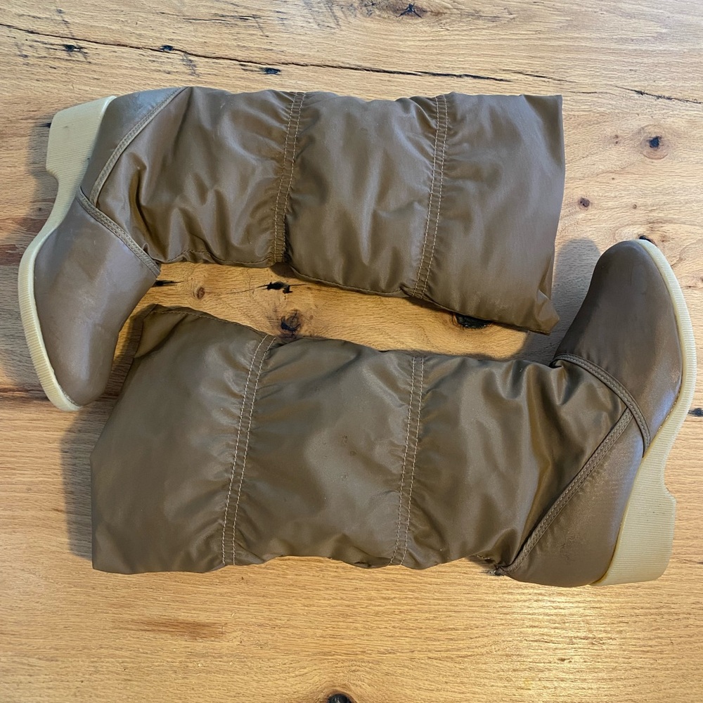 Frank Sbicca Women's Brown Winter Rain Boots‎ 7 Preloved